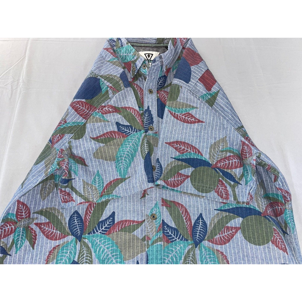 Vissla Short Sleeve Button Front Poly-Cotton Sport Shirt. Men's Size L, EUC!! - Picture 3 of 6